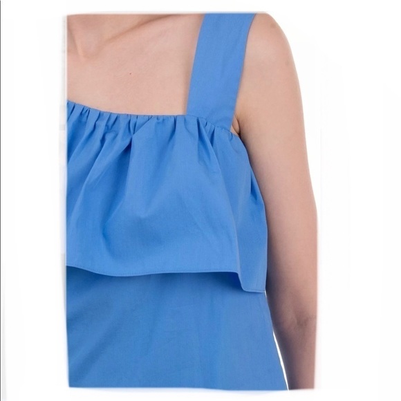 Blue ruffled top Medium $340 - Picture 4 of 10